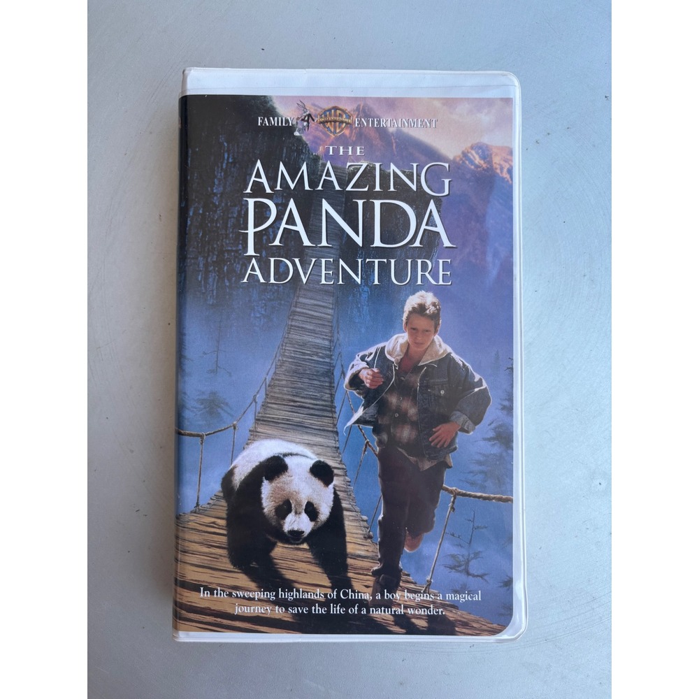 The Amazing Panda Adventure VHS 1996 Warner Bros Family Entertainment Clamshell
